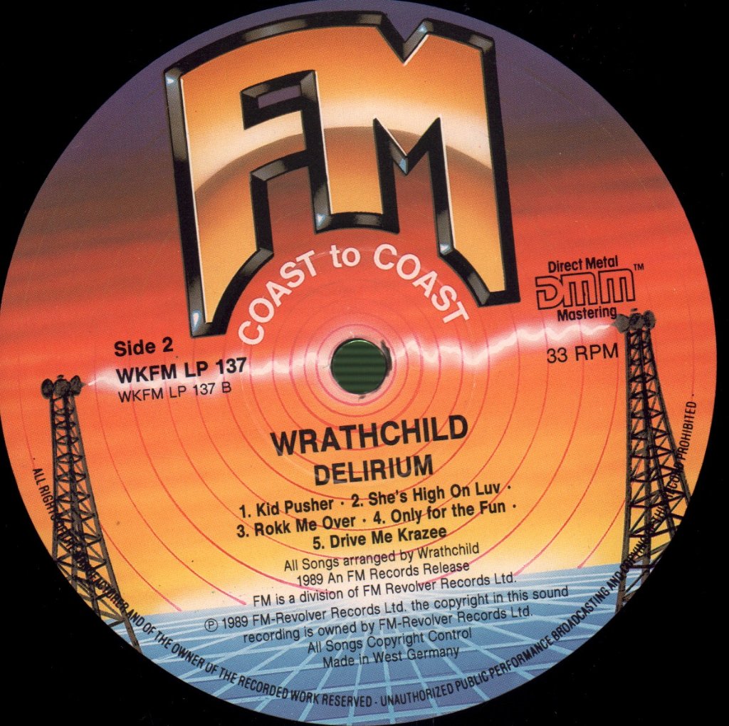 Wrathchild - Delirium - Lp