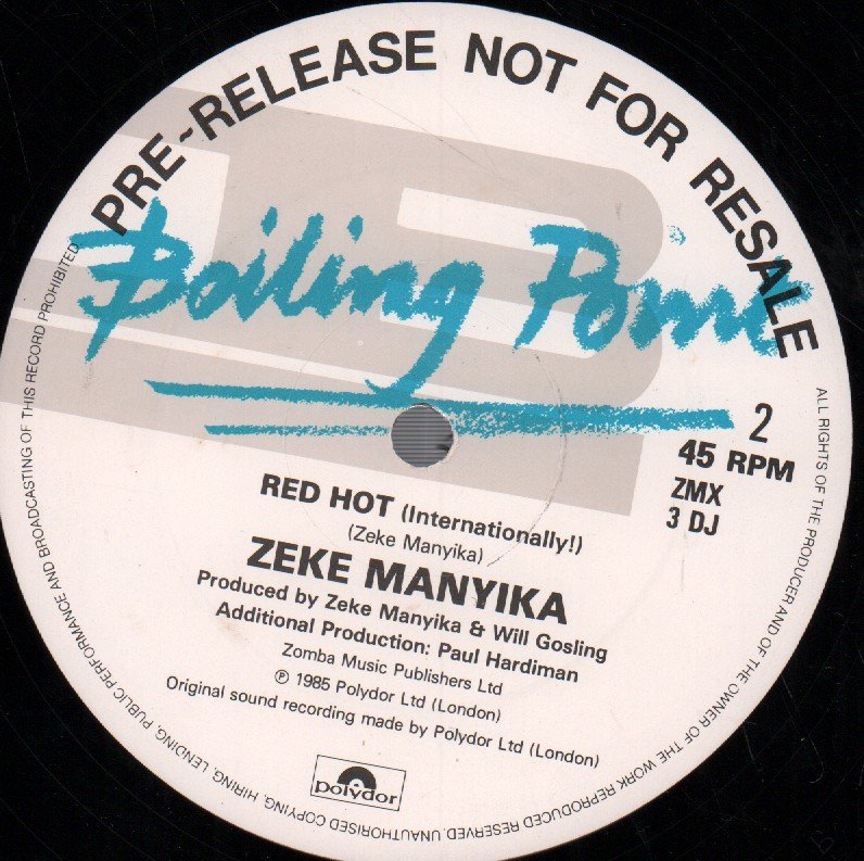 Zeke Manyika - Cold Light Of Day - 12 Inch