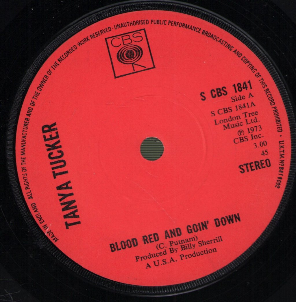 Tanya Tucker - Blood Red And Goin' Down - 7 Inch