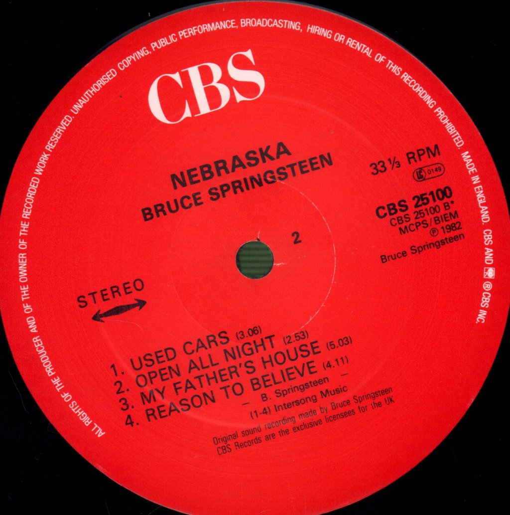Bruce Springsteen - Nebraska - Lp