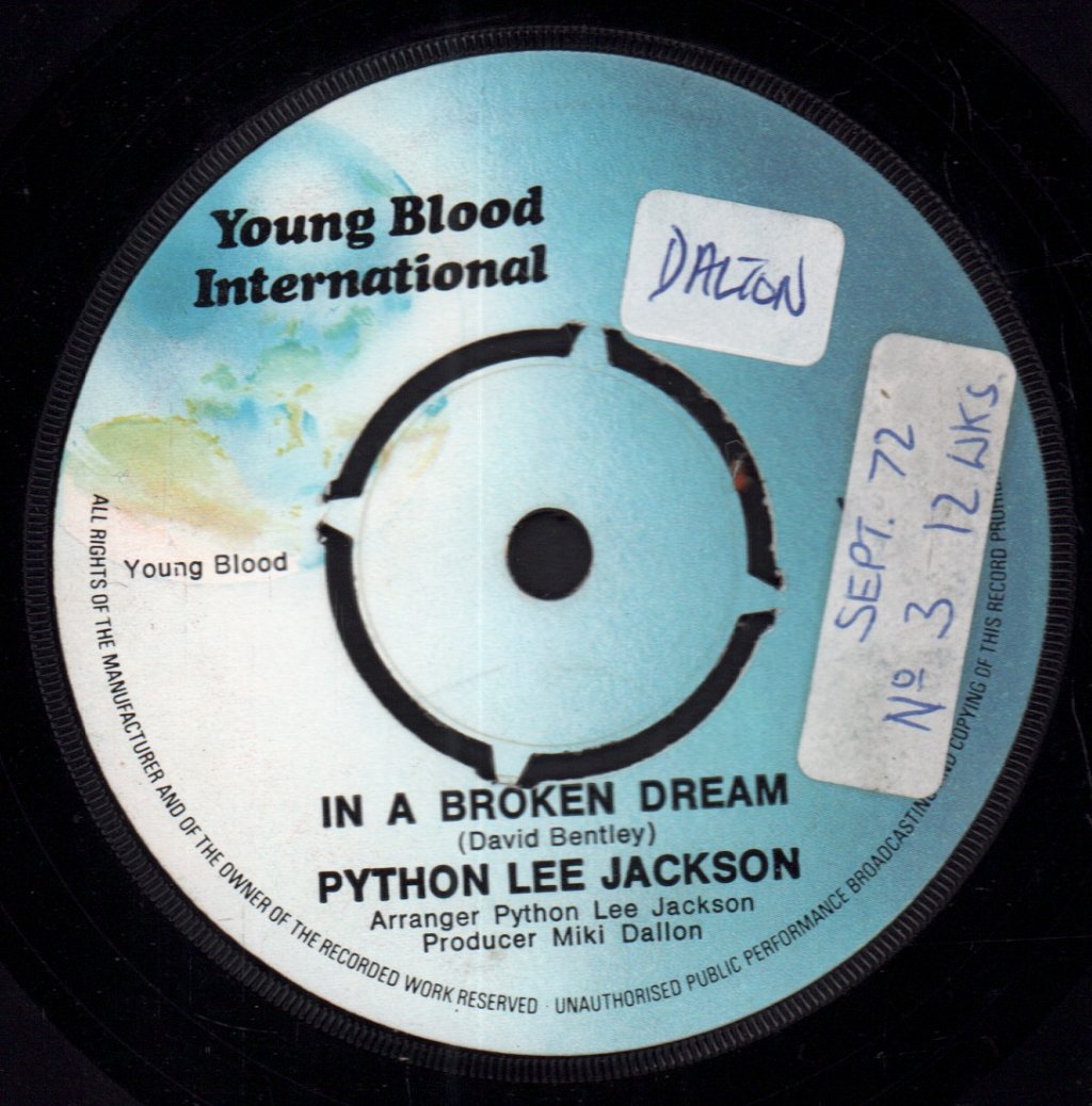 Python Lee Jackson - In A Broken Dream - 7 Inch