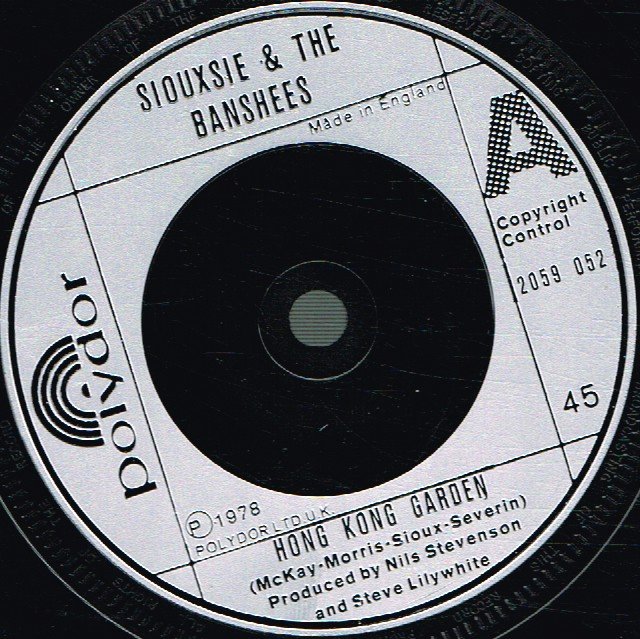 Siouxsie And The Banshees - Hong Kong Garden - 7 Inch
