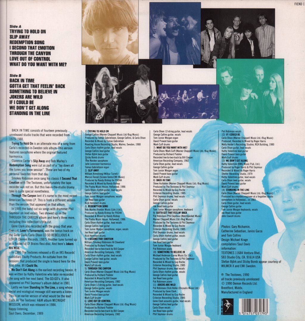 Textones - Back In Time - Lp