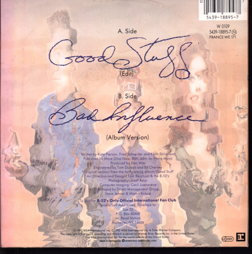 B-52's - Good Stuff - 7 Inch