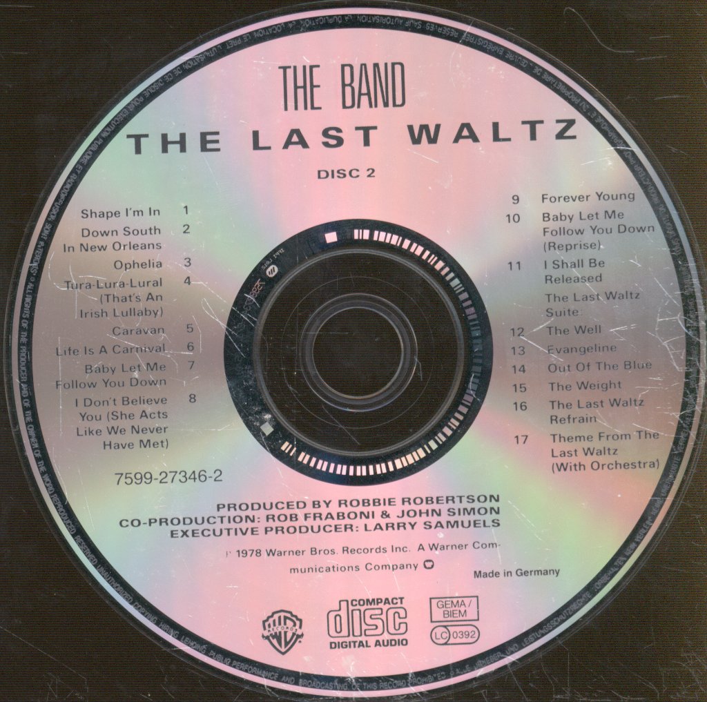 Band - Last Waltz - Double Cd