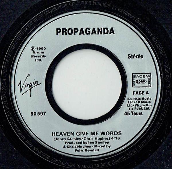 Propaganda - Heaven Give Me Words - 7 Inch