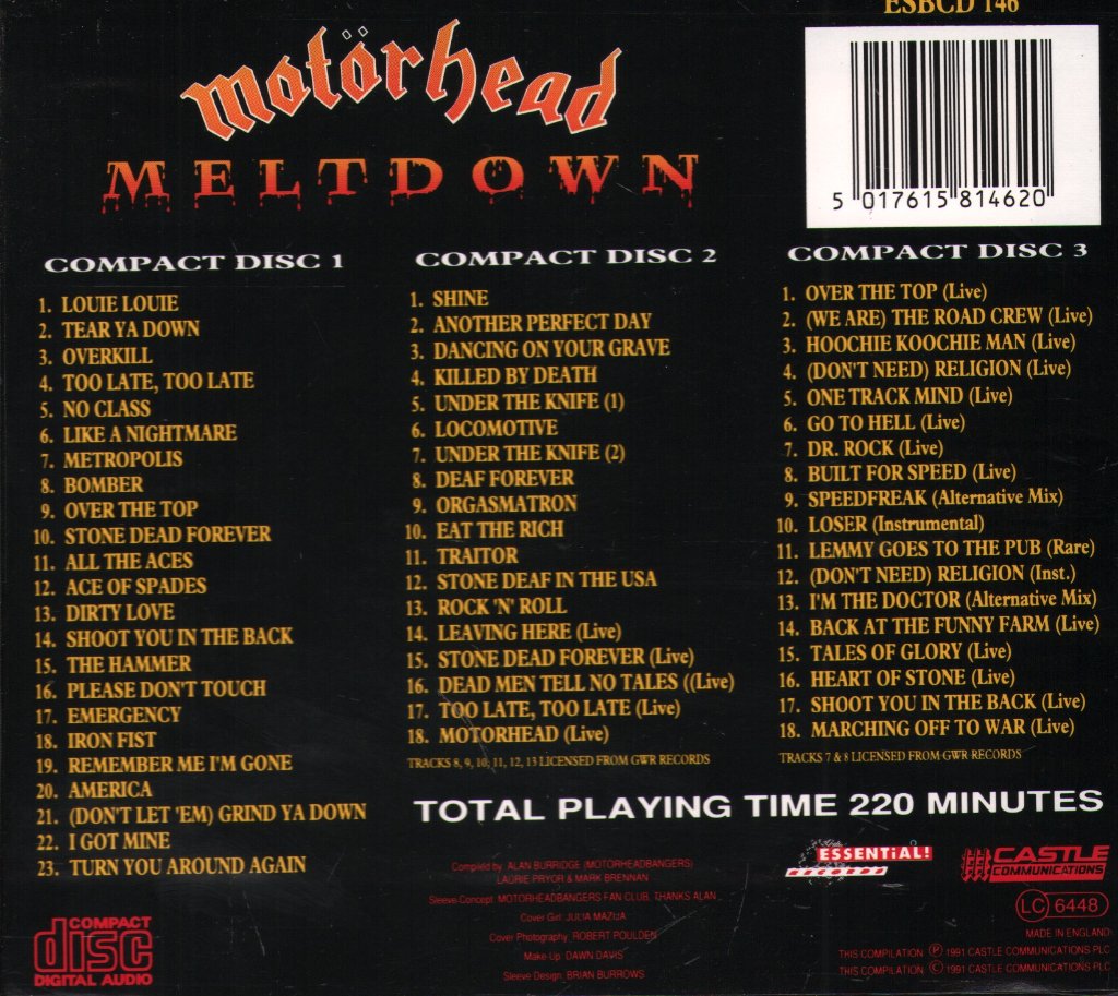 Motorhead - Meltdown - Cd Set