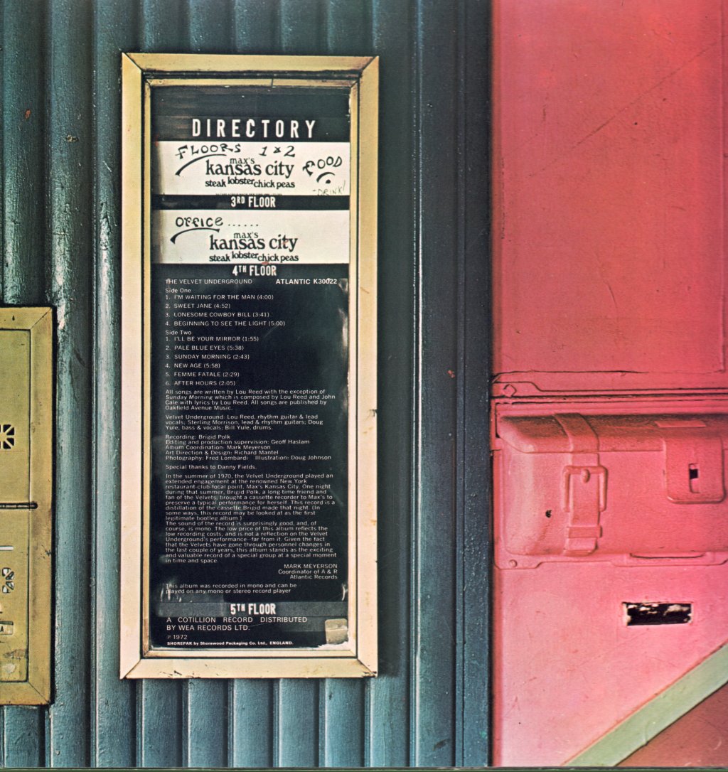 Velvet Underground - Live At Max's Kansas City - Lp