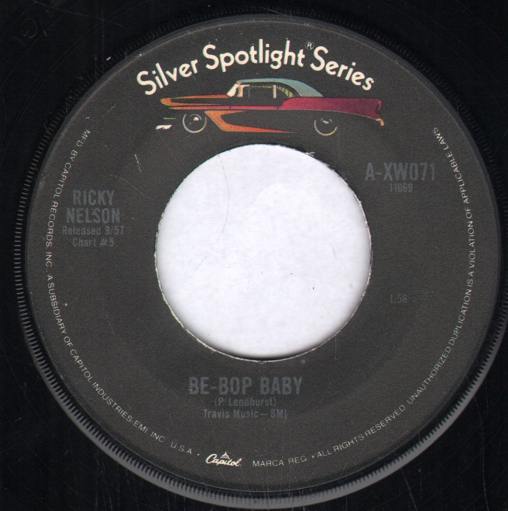 Ricky Nelson - Be-Bop Baby - 7 Inch