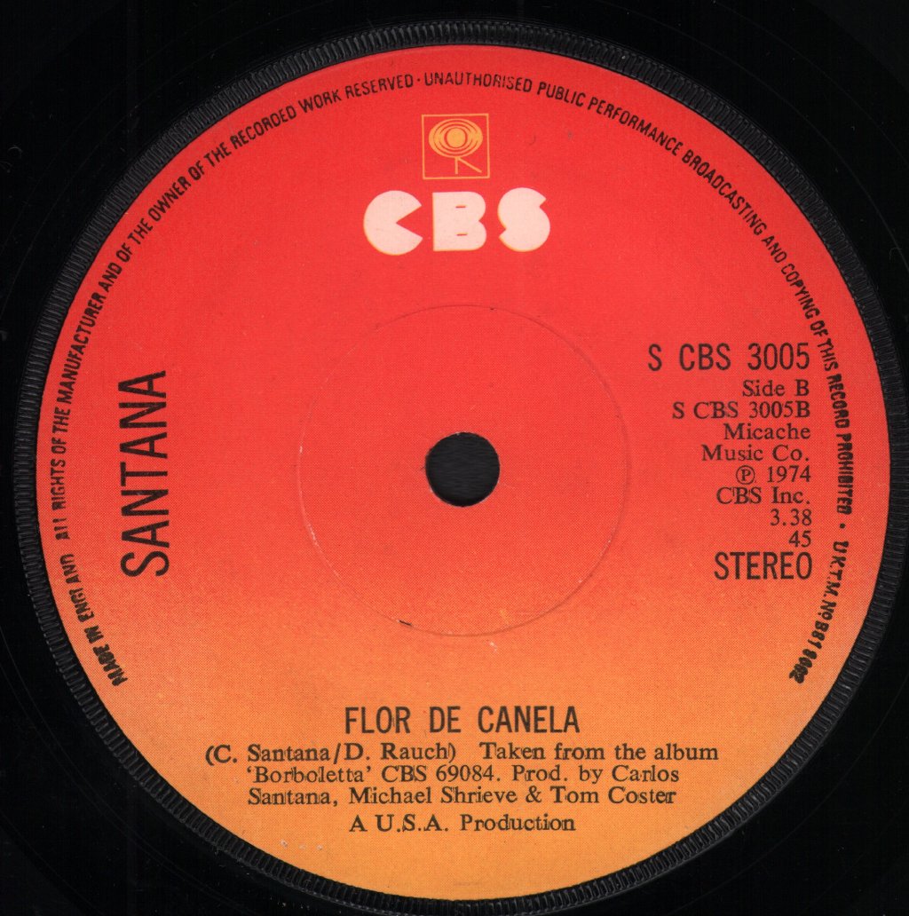 Santana - Mirage - 7 Inch