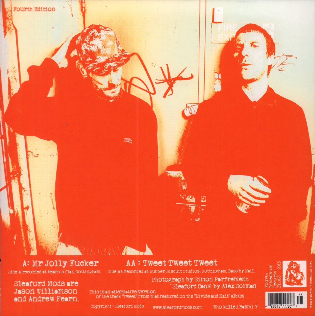 Sleaford Mods - Mr Jolly F***Er - 7 Inch