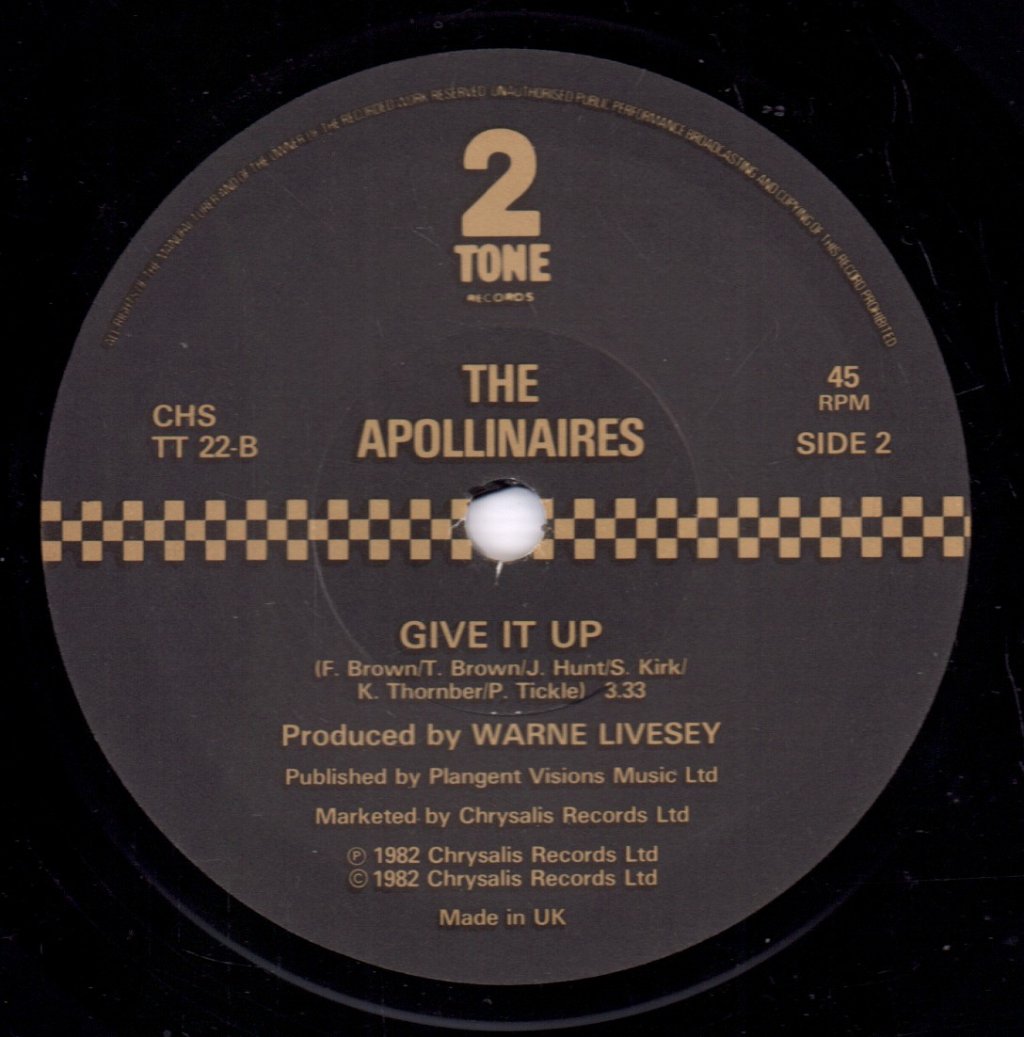 Apollinaires - Envy The Love - 7 Inch
