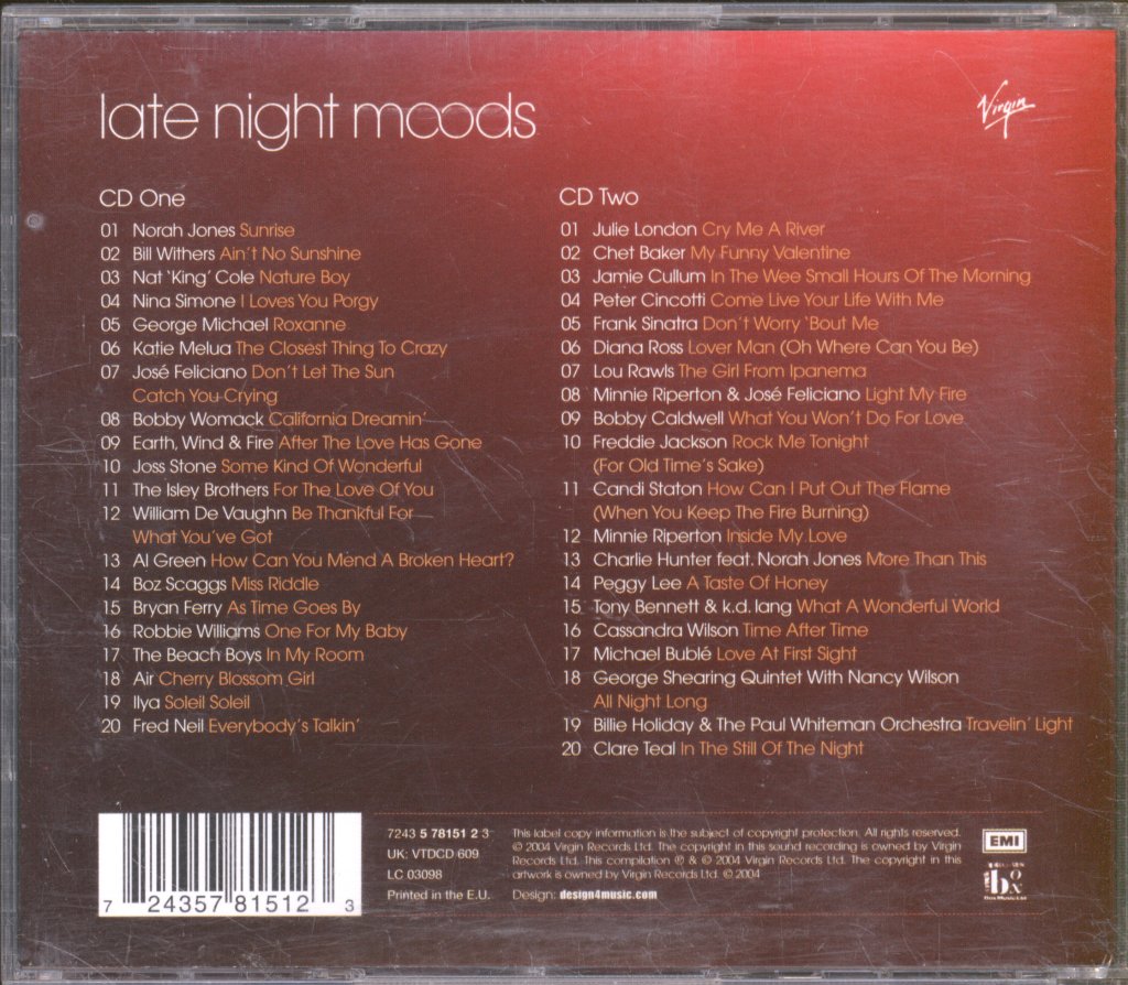 Various Artists - Late Night Moods - Double Cd