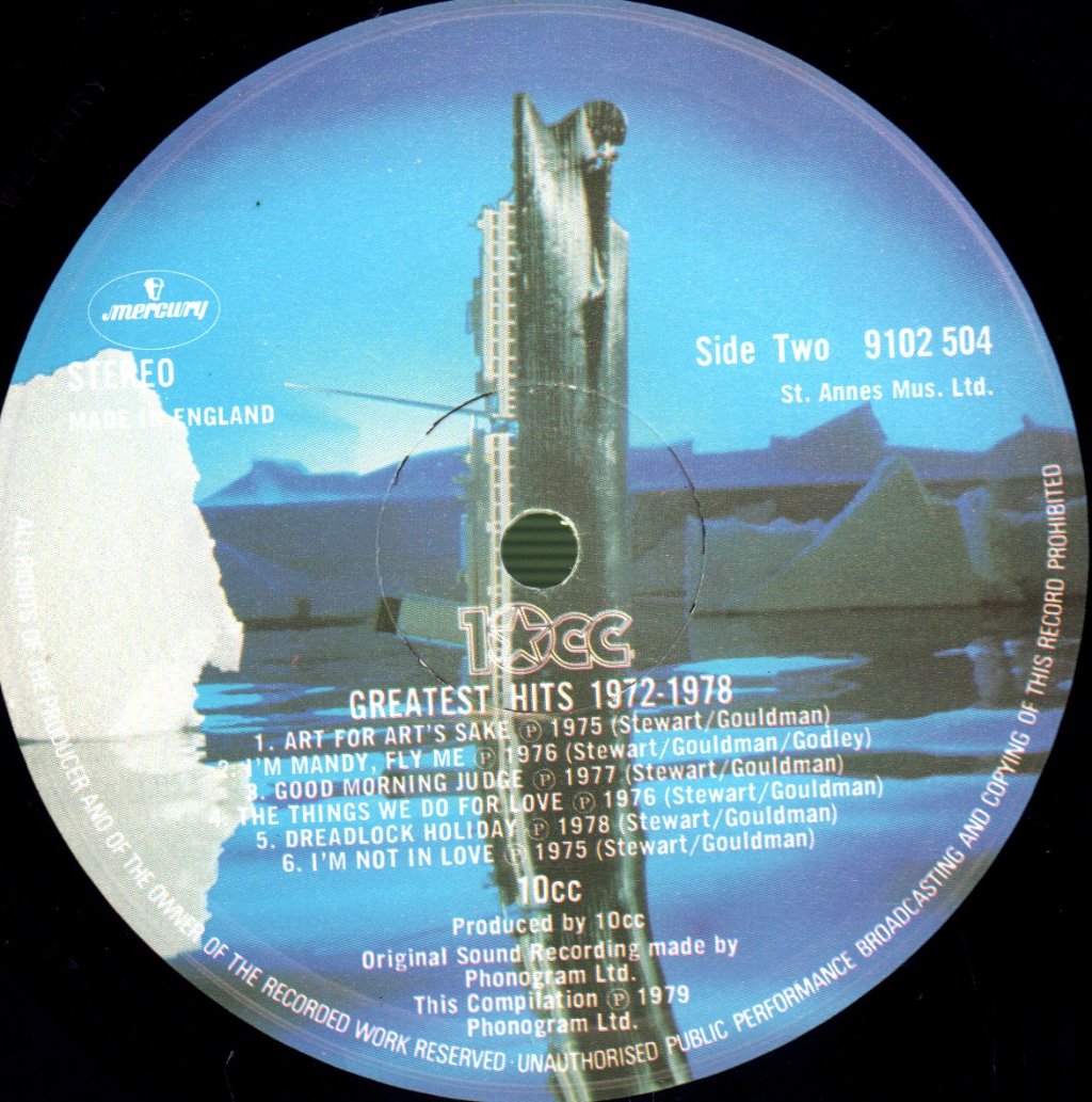 10cc - Greatest Hits 1972-1978 - Lp