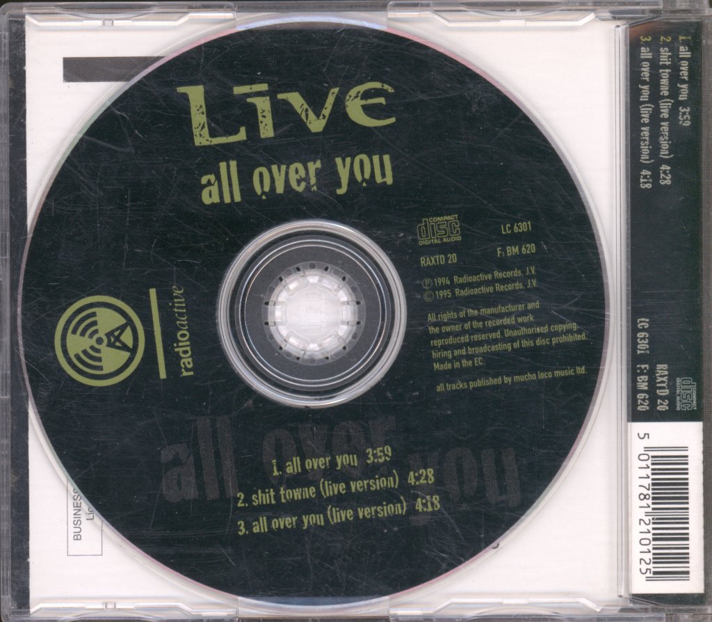 Live - All Over You - Cd