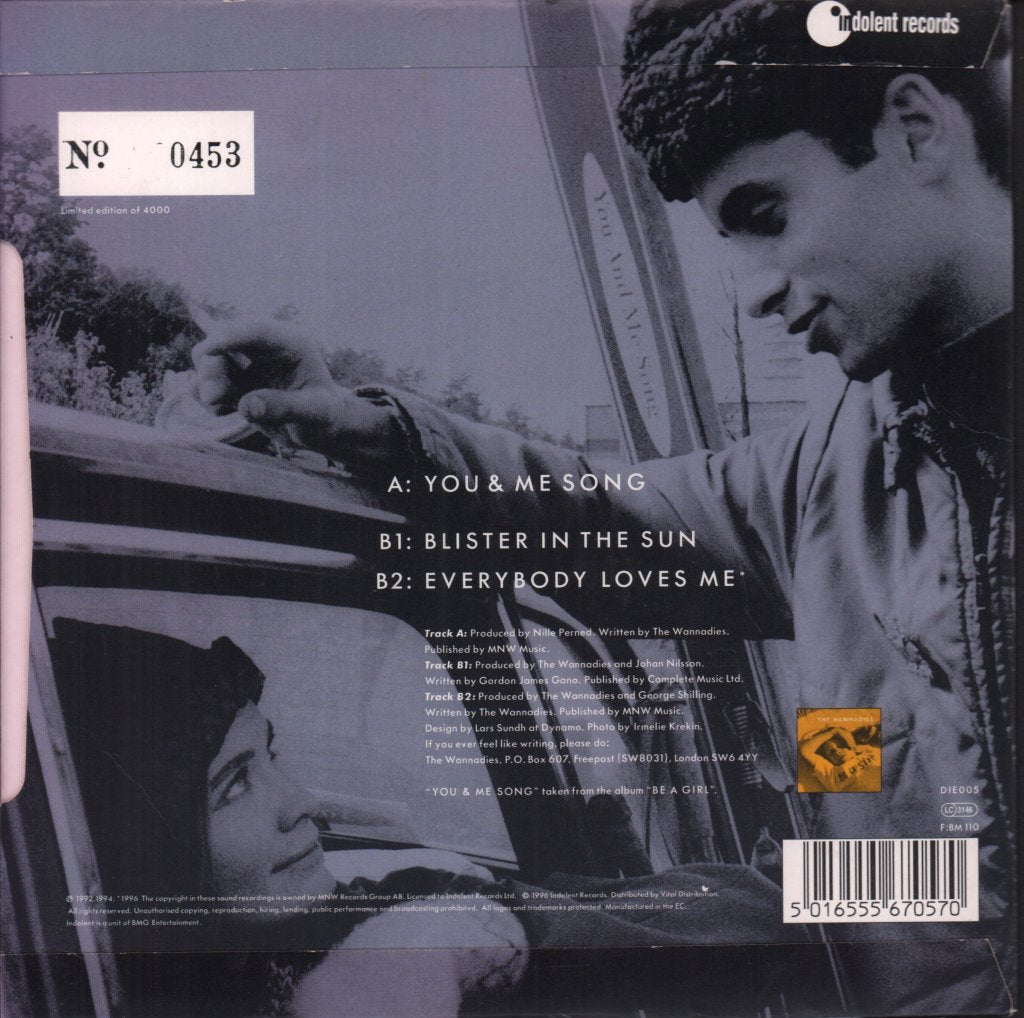 Wannadies - You And Me Song - 7 Inch