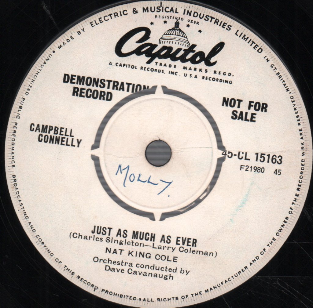 Nat King Cole - Just As Much As Ever - 7 Inch
