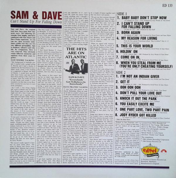Sam & Dave - Can't Stand Up For Falling Down - Lp