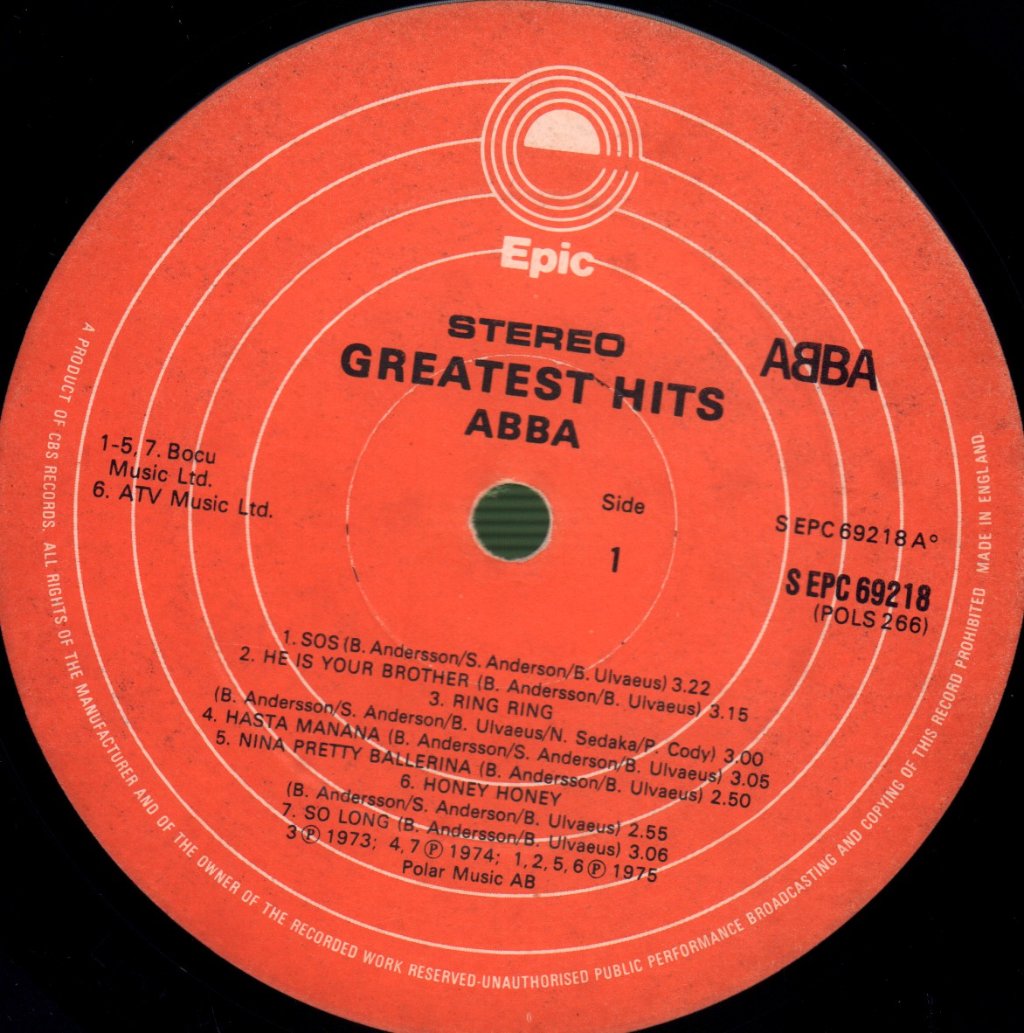 ABBA - Greatest Hits - Lp