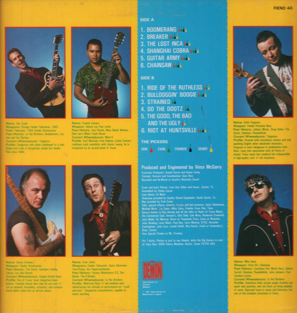 Four Big Guitars From Texas - Trash Twang And Thunder - Lp