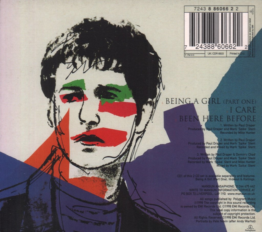 Mansun - Being A Girl - Cd
