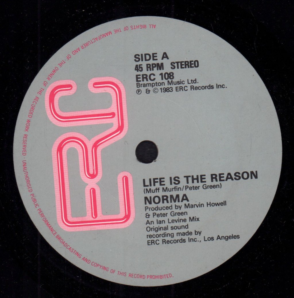 Norma - Life Is The Reason - 7 Inch