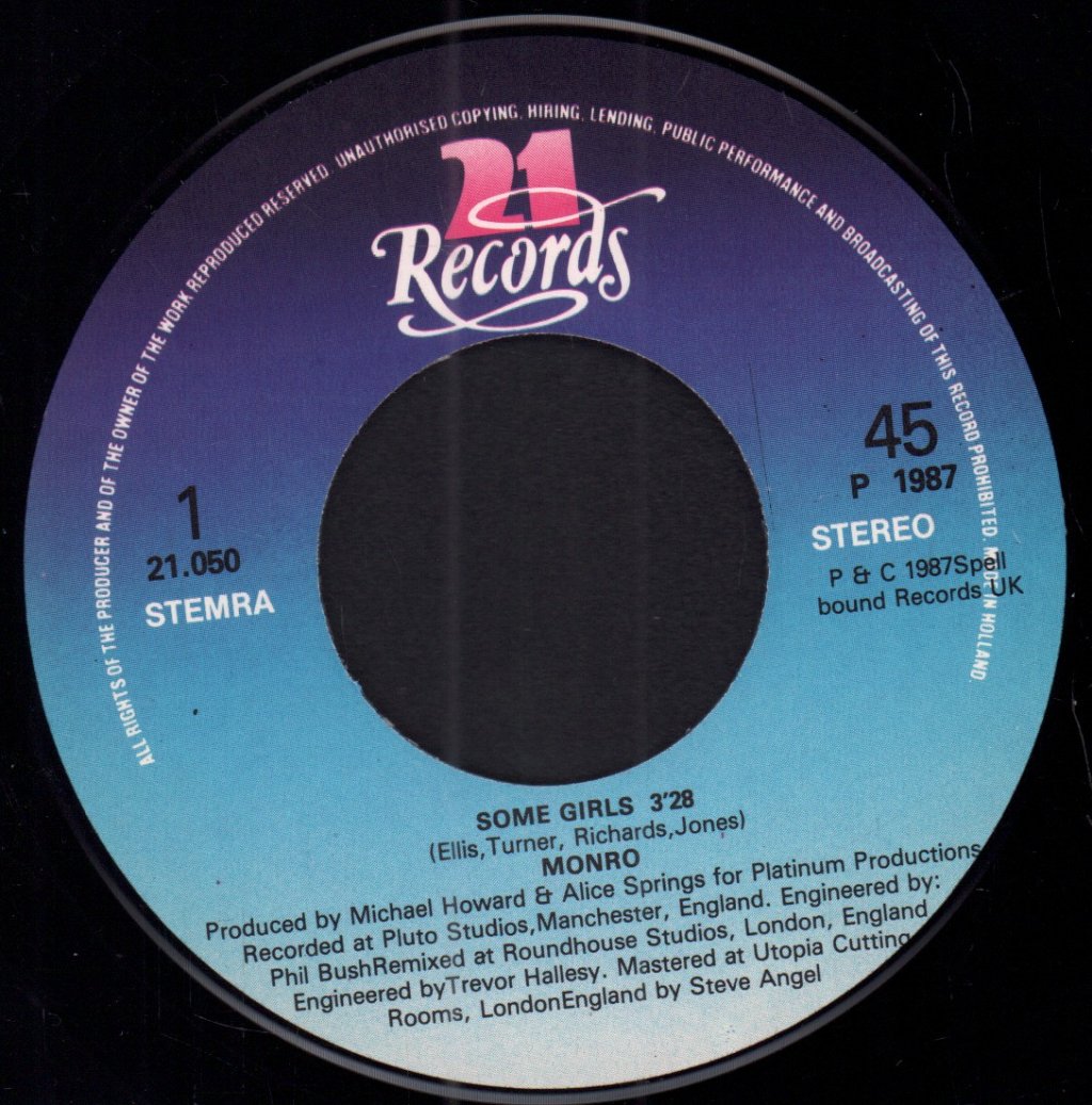 Monro - Some Girls - 7 Inch