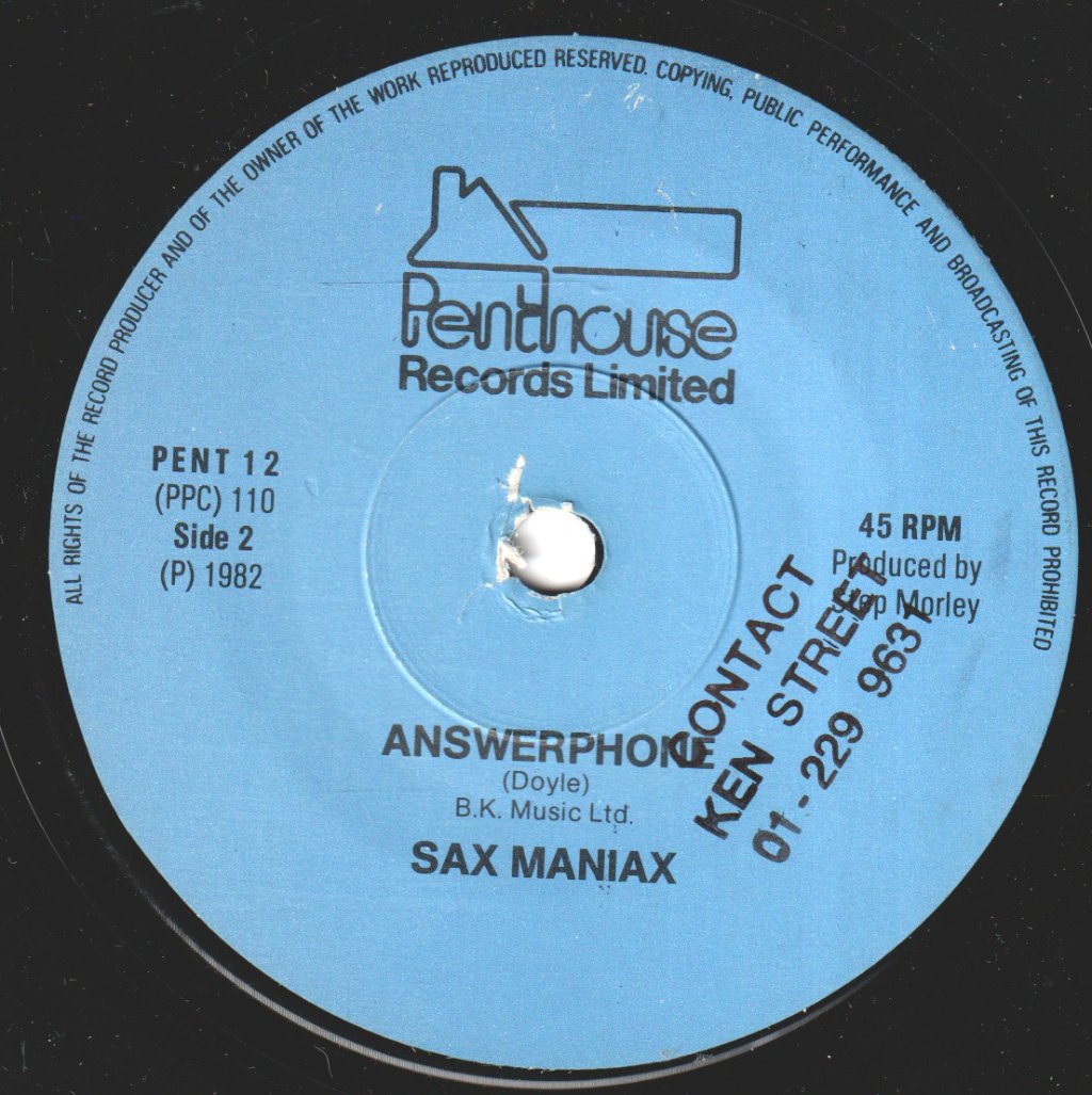Sax Maniax - Sara Sara Kiki - 7 Inch