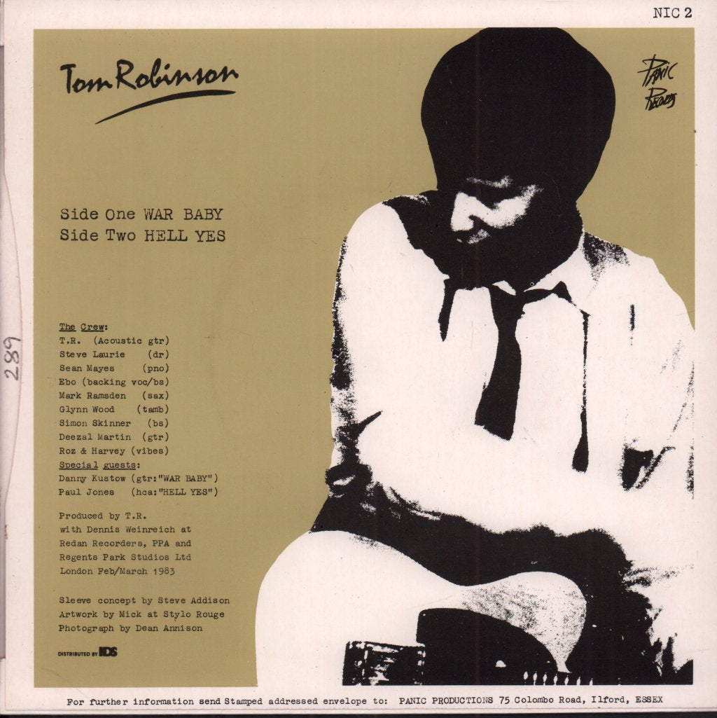 Tom Robinson - War Baby - 7 Inch