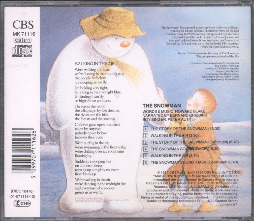 Howard Blake, Bernard Cribbins - Snowman - Cd