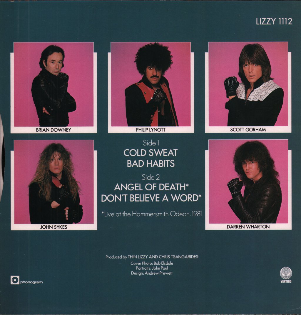 Thin Lizzy - Cold Sweat - 12 Inch