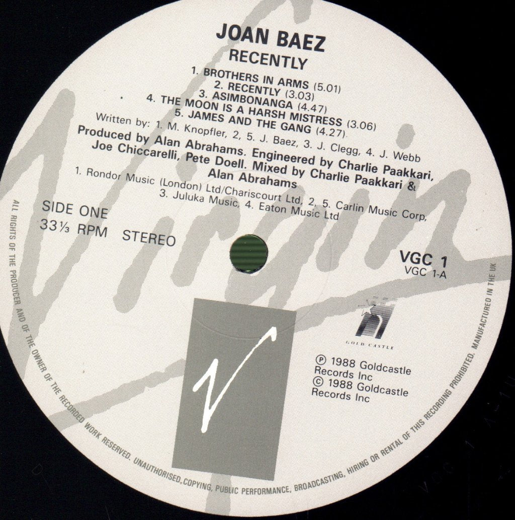 Joan Baez - Recently - Lp