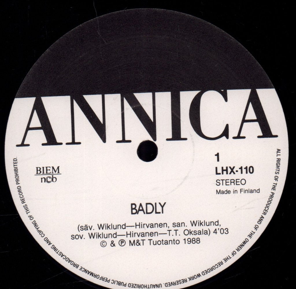 annica - Badly - 12 Inch