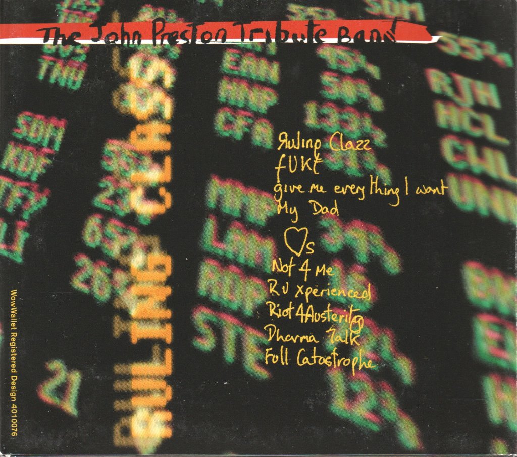 john preston tribute band - ruling class - Cd