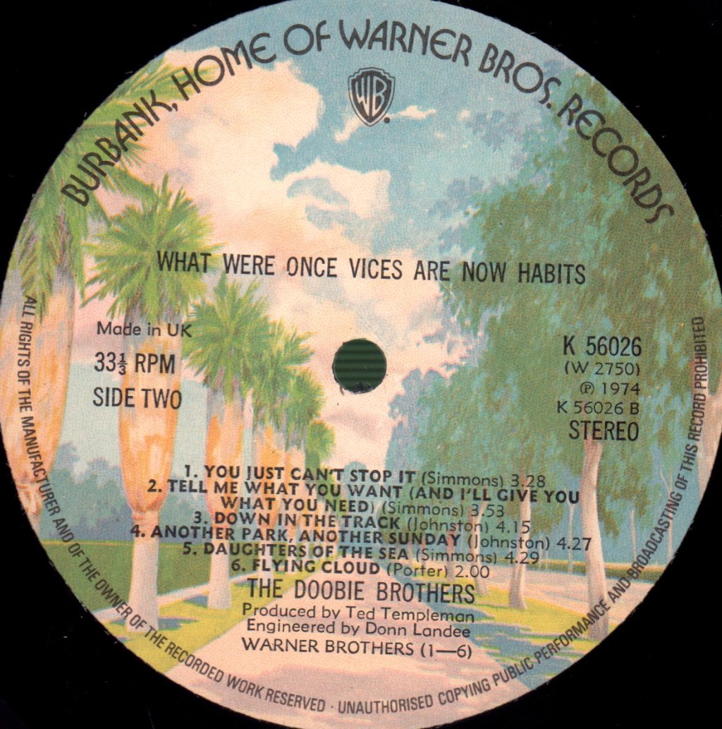 Doobie Brothers - What Were Once Vices Are Now Habits - Lp
