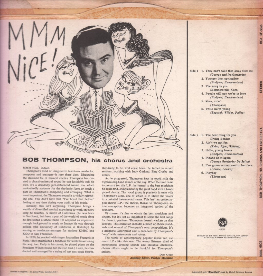 Bob Thompson, His Chorus And Orchestra - Mmm, Nice! - Lp