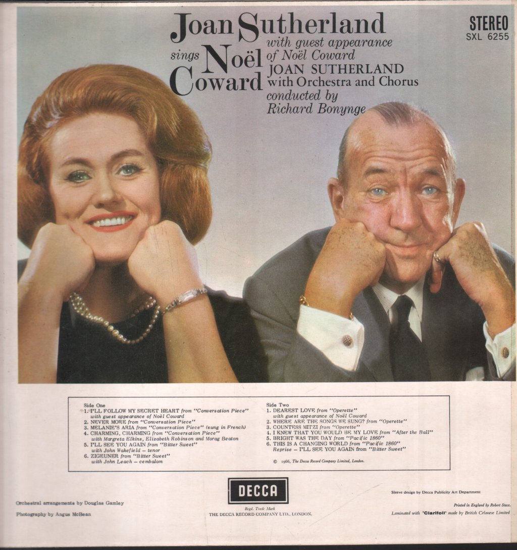 Joan Sutherland / Noel Coward - Joan Sutherland Sings Noel Coward - Lp