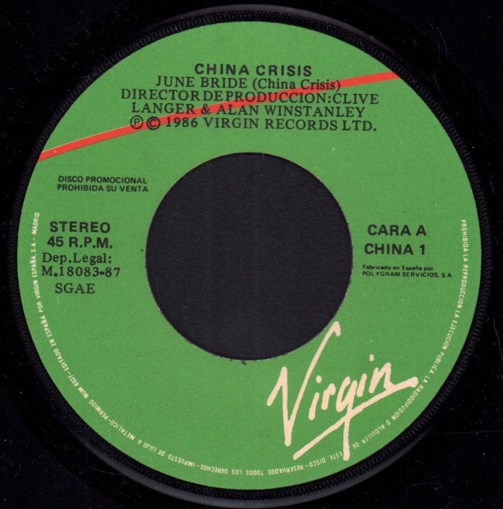 China Crisis - June Bride - 7 Inch