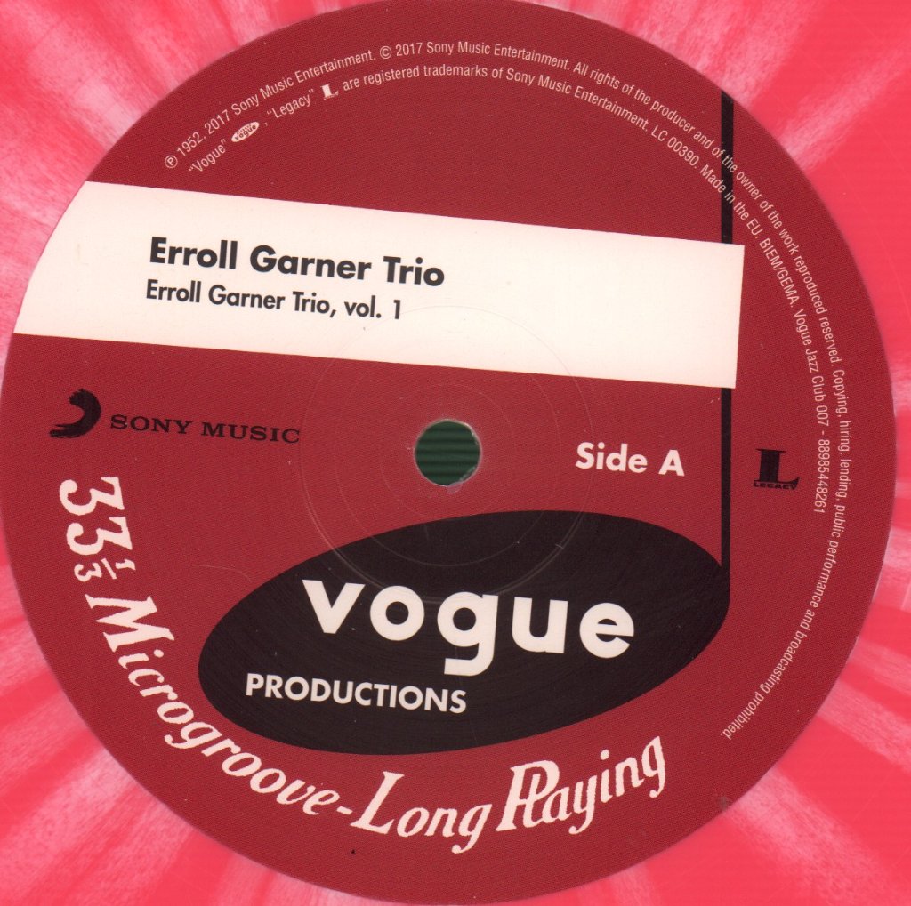 Erroll Garner Trio - Erroll Garner Trio Vol.1 - Lp