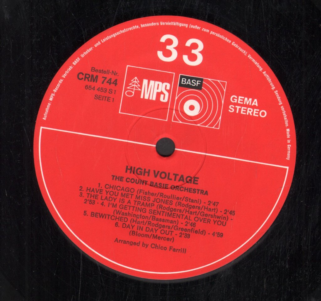 Count Basie Orchestra - High Voltage - Lp
