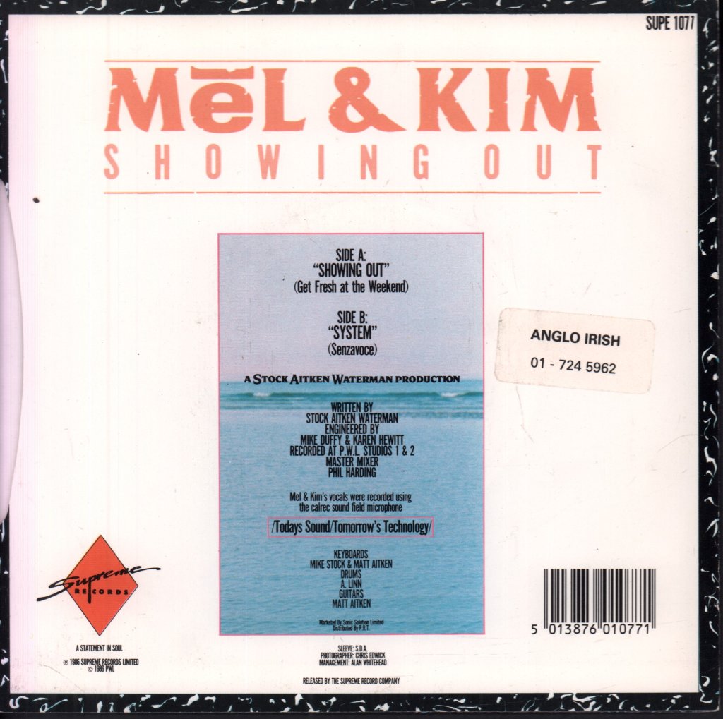 Mel And Kim - Showing Out - 7 Inch