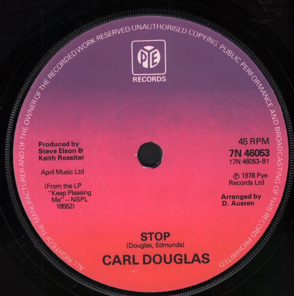 Carl Douglas - Keep On Pleasing Me - 7 Inch