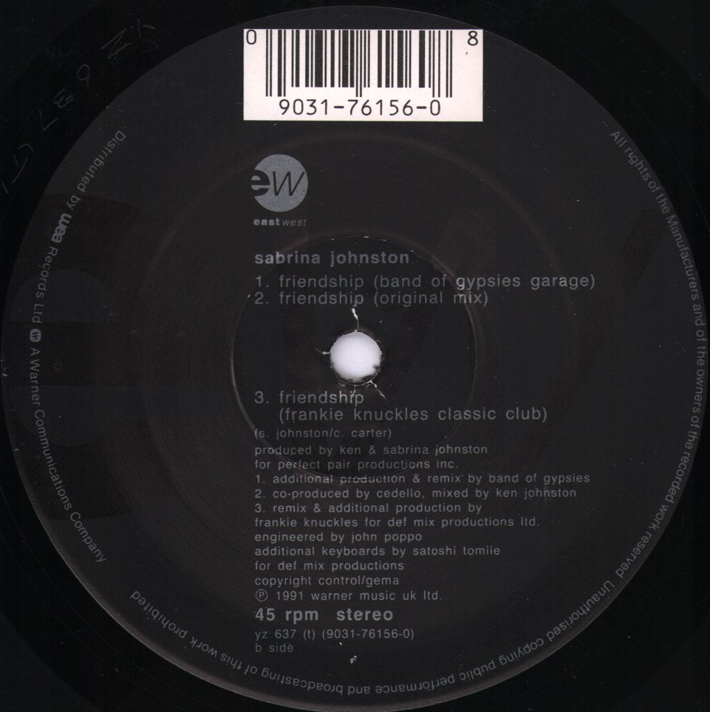 Sabrina Johnston - Friendship - 12 Inch