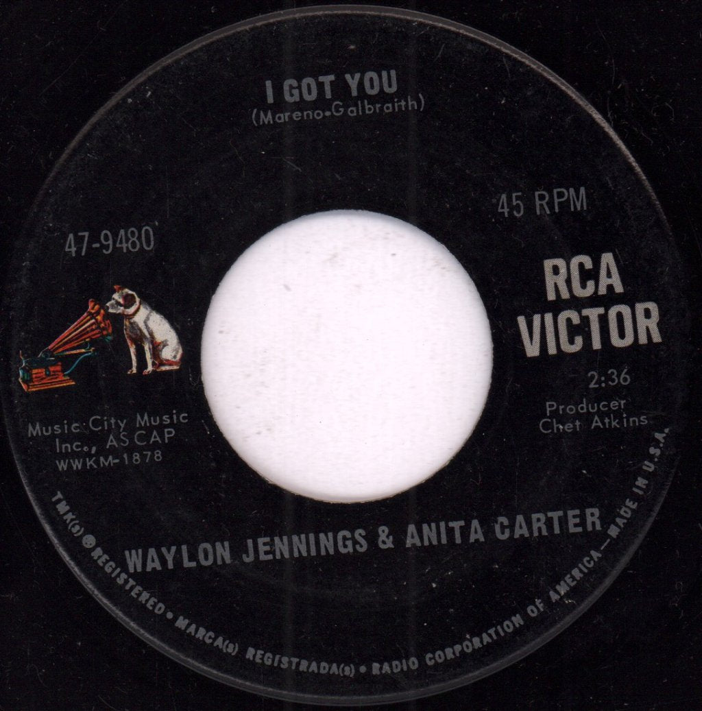 Waylon Jennings & anita carter - I Got You - 7 Inch