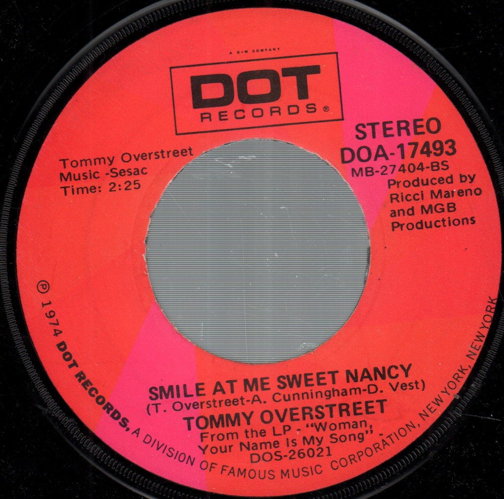 Tommy Overstreet - (Jeannie Marie) You Were A Lady - 7 Inch
