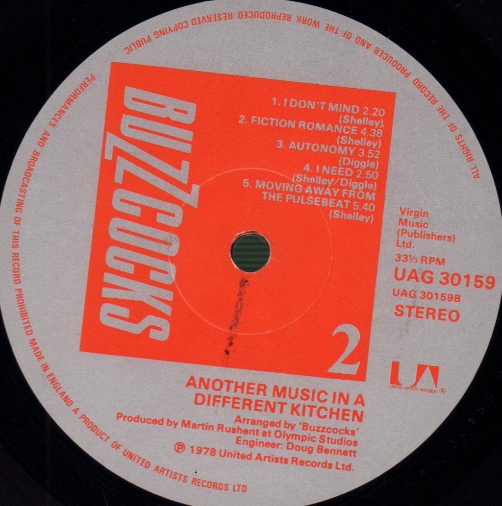 Buzzcocks - Another Music In A Different Kitchen - Lp