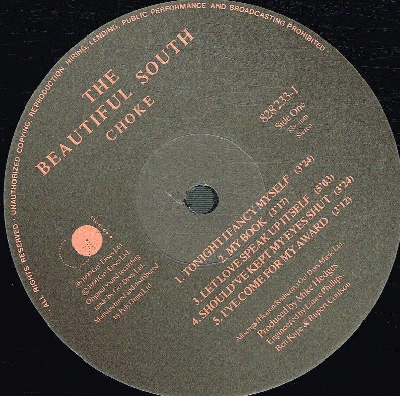 Beautiful South - Choke - Lp