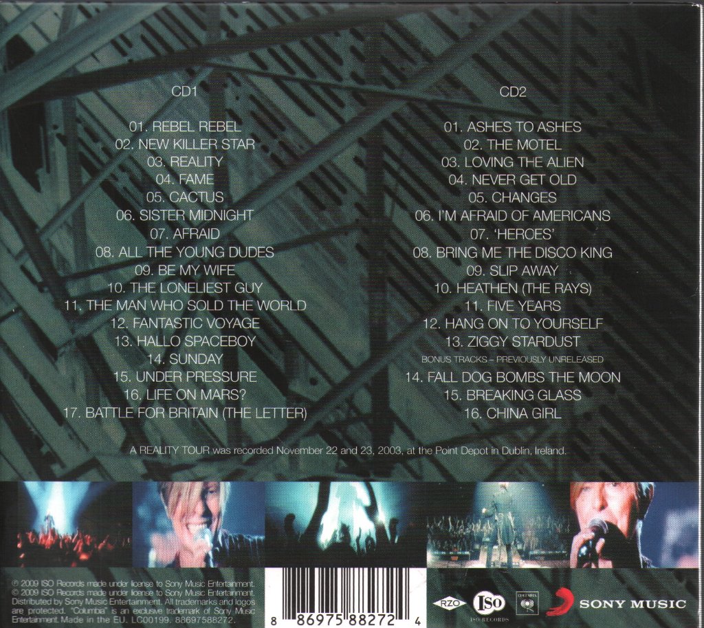 David Bowie - A Reality Tour - Double Cd