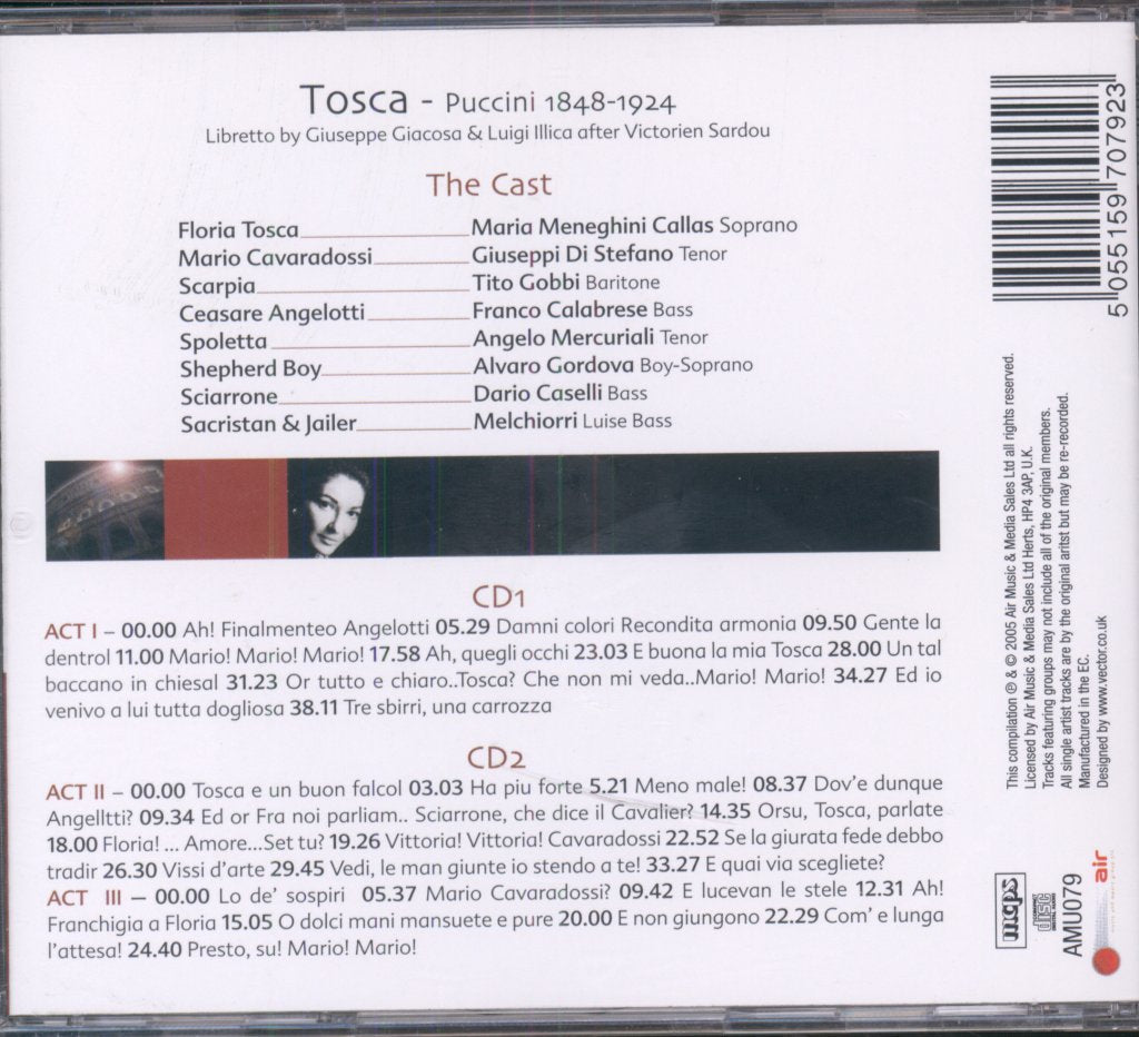 Maria Callas, Tito Gobi - Puccini - Tosca - Double Cd