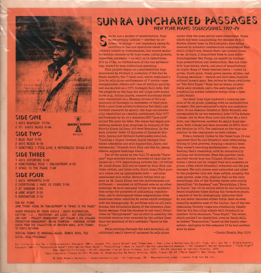 Sun Ra - Uncharted Passages - Double Lp